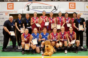 Tým české policejní volejbalové reprezentace – Mistři Evropy roku 2013.
